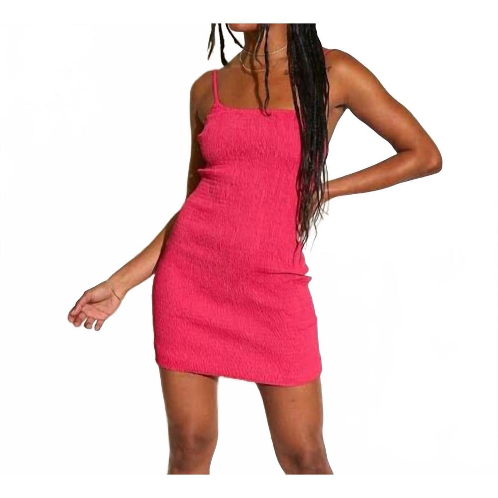 NEW SNDYS. fever mini dress in hot pink